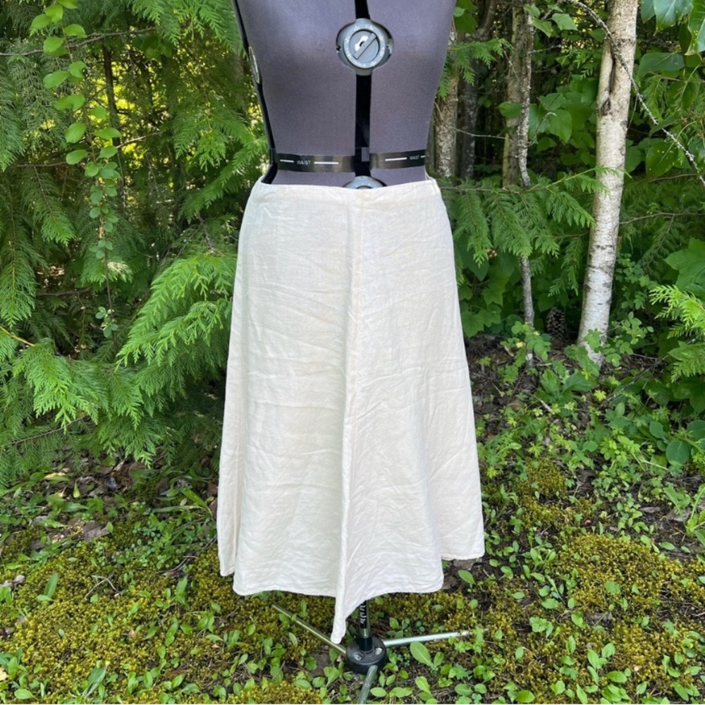 Banana Republic Linen Flared Skirt Size 14